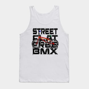 BMX SPORT FLATSTREET FREESTYLE GIFT SHIRT WHITE SHIRT Tank Top